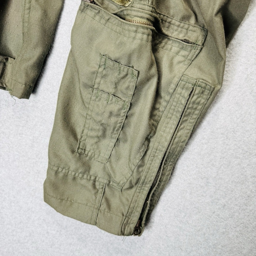 Vintage US Military Flyers Coveralls Mens 38R CWU-27/P Flight Suit 70s Olive - Picture 11 of 16